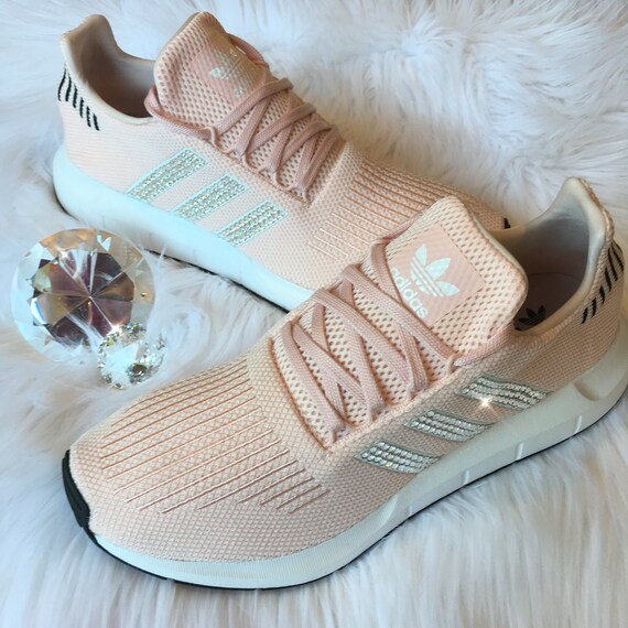Bling Adidas Swift Run Women/'s Shoes w// Swarovski Crystals Icey Pink Bedazzled