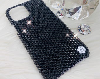 Iphone 5s simフリー SWAROVSKI カスタム Gold iPhone 5s Swarovski Elite Bezel Top and Bottom Logo