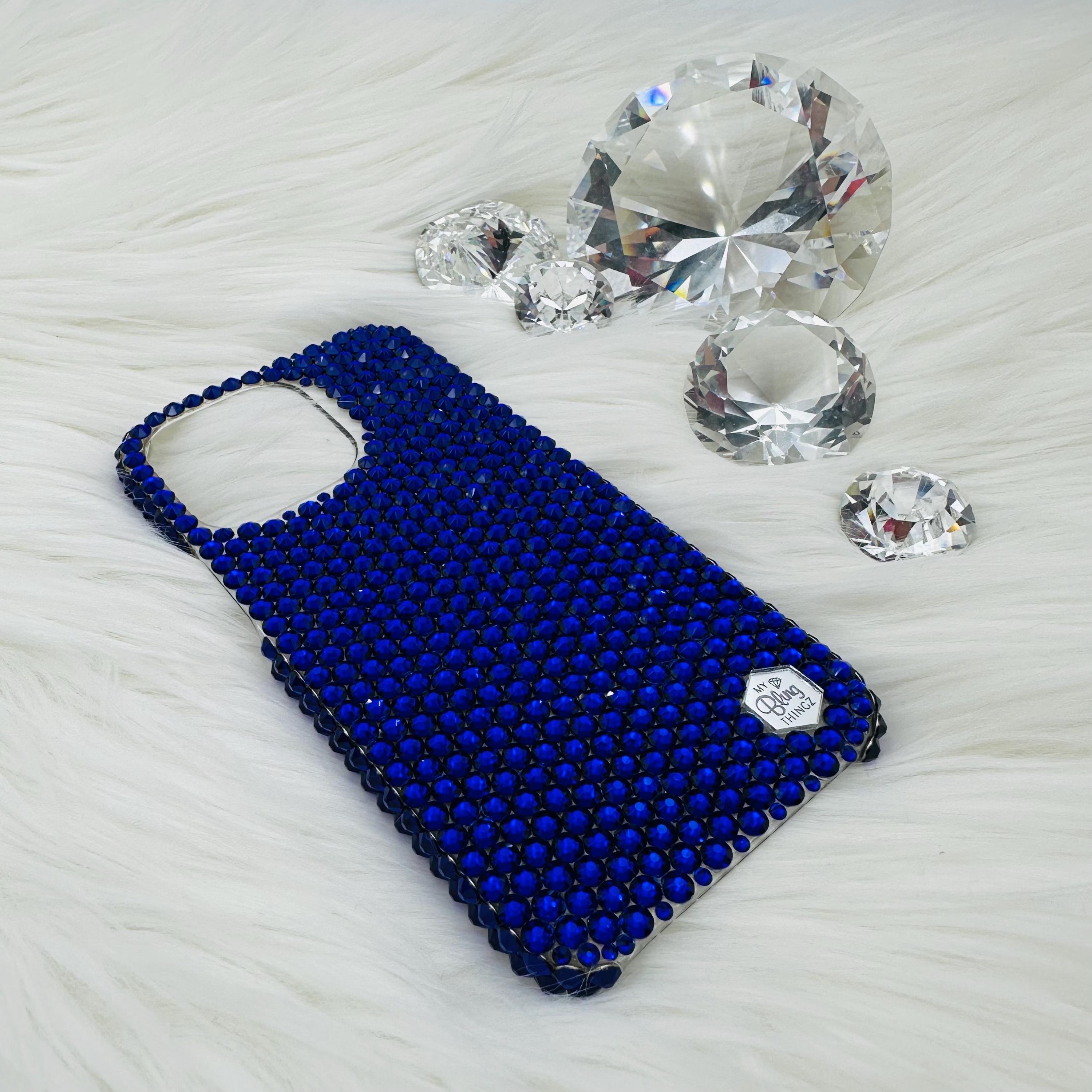 Cobalt - Dark Rich Blue Purple - BLING Bedazzled Back Case
