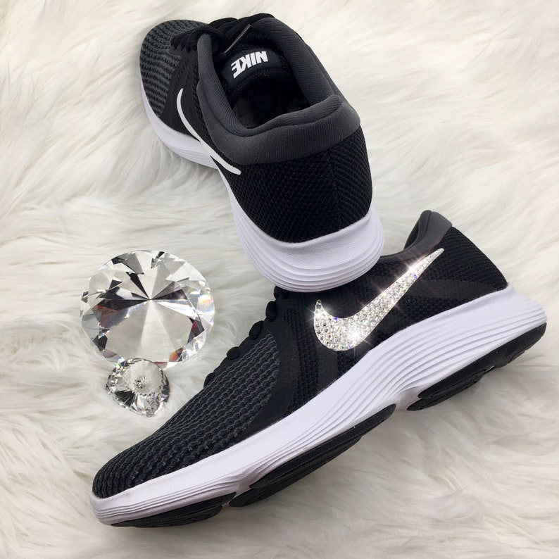 Swarovski Nike Revolution 4 Womens Shoes Bedazzled with | Etsy