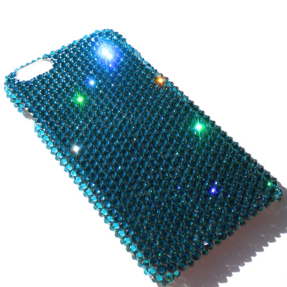 Zircon Turquoise - Rhinestone BLING Bedazzled Back Case