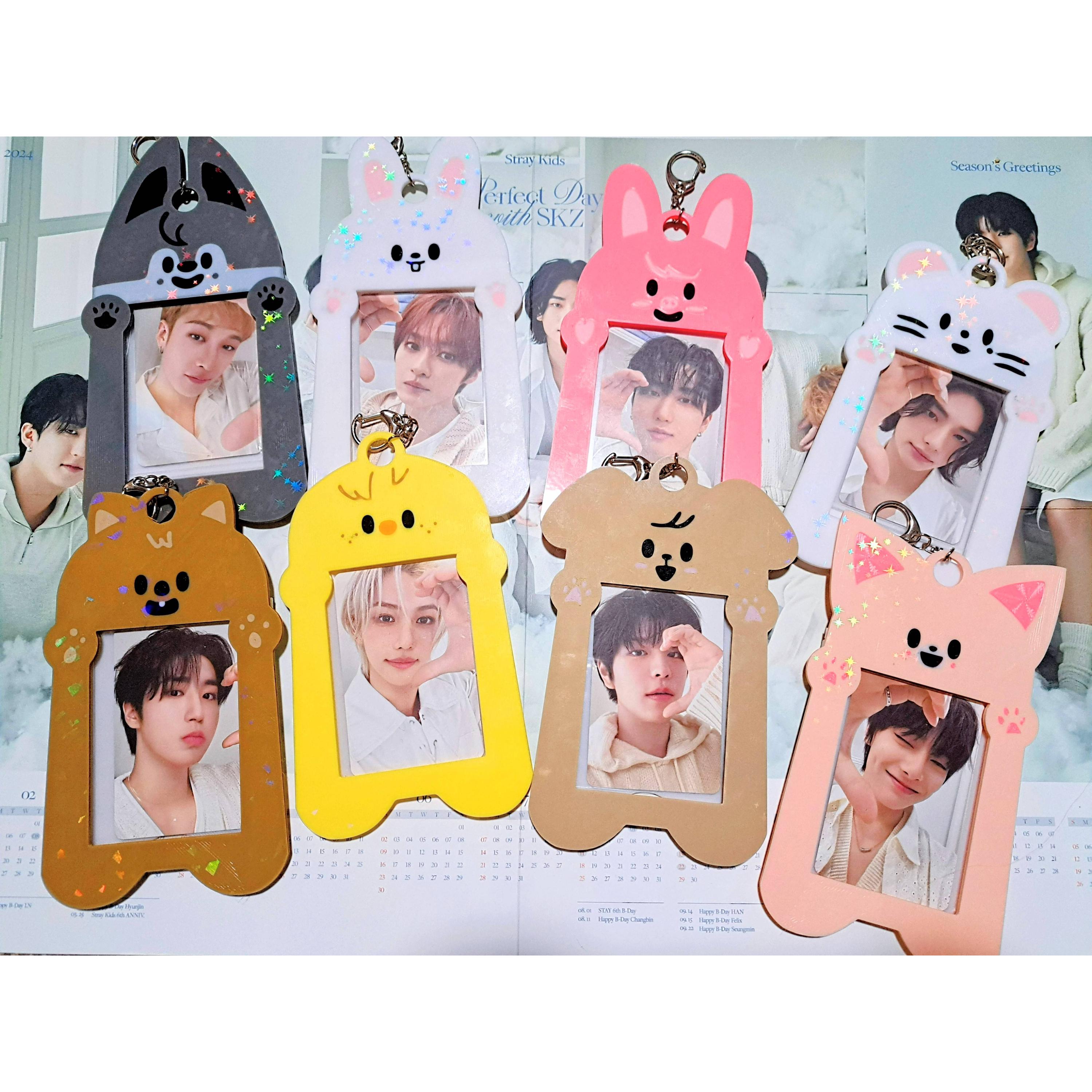 Stray Kids Photocards Set - 55 Lomo Karten + 40 Aufkleber Für Fans