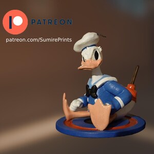 Sailor Duck / Donald-Inspired – Animowana postać z kreskówki | 3D Printable STL