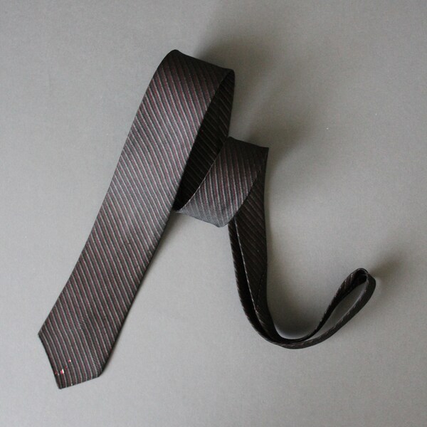 60s Vintage Tie. Gold Black Pattern Tie. VLV.  Dress Tie. Gogovintage. Free Shipping