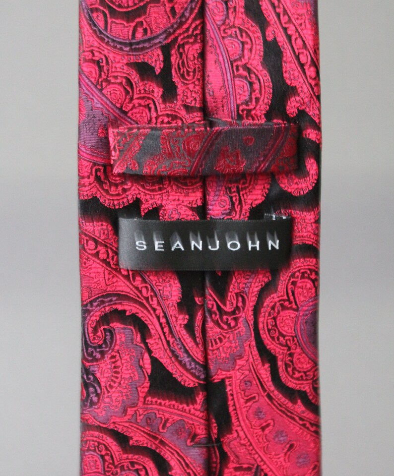 Vintage Wedding Dress Tie Mens Paisley Tie Gogovintage Red black Paisley Tie Free Shipping Office Silk Tie