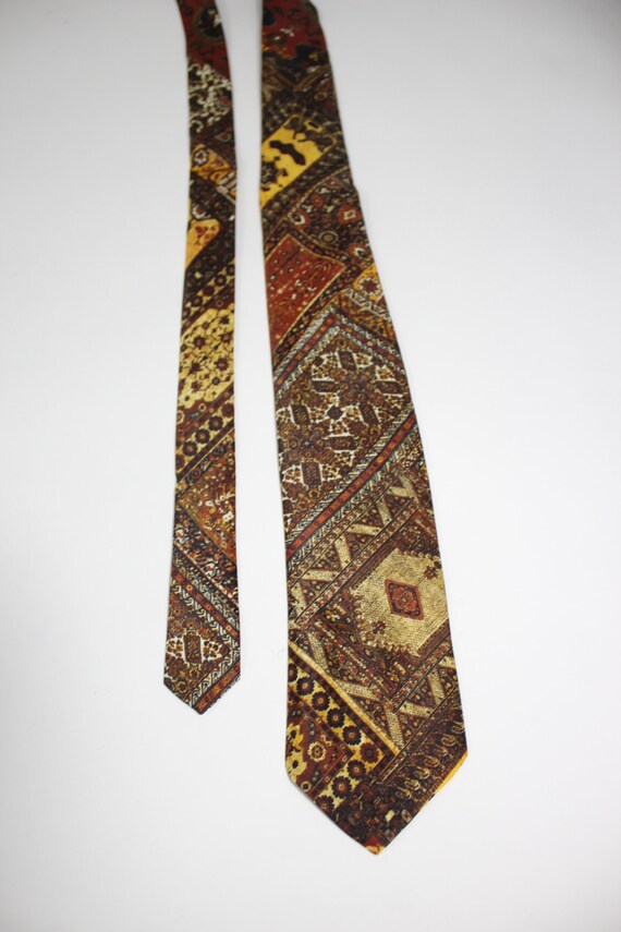 Rare 1970s Kole Kole Hawaiian Tie. Vintage. Brown… - image 2