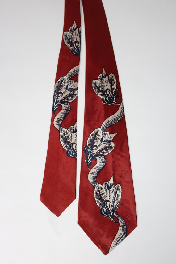 Rare 1940s Holly Vogue Art Deco Wide Swing Tie. R… - image 2