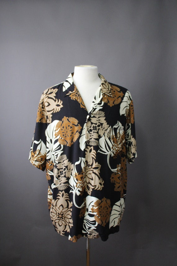 Mens Hawaiian Shirt. Tropical Shirt. Vintage. Mul… - image 1