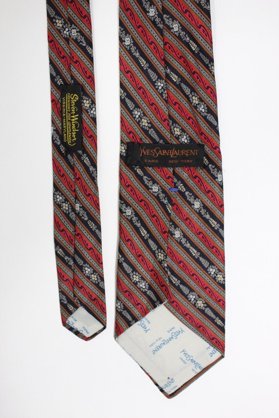 1970s Black Silk Crepe Yves Saint Laurent Tie Top main image 0