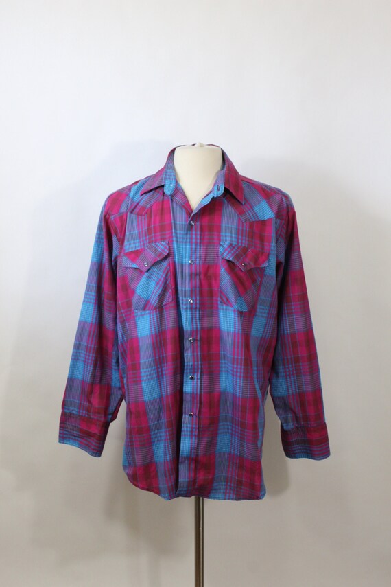 80's Panhandle Slim Western Shirt. Snap Button. V… - image 1