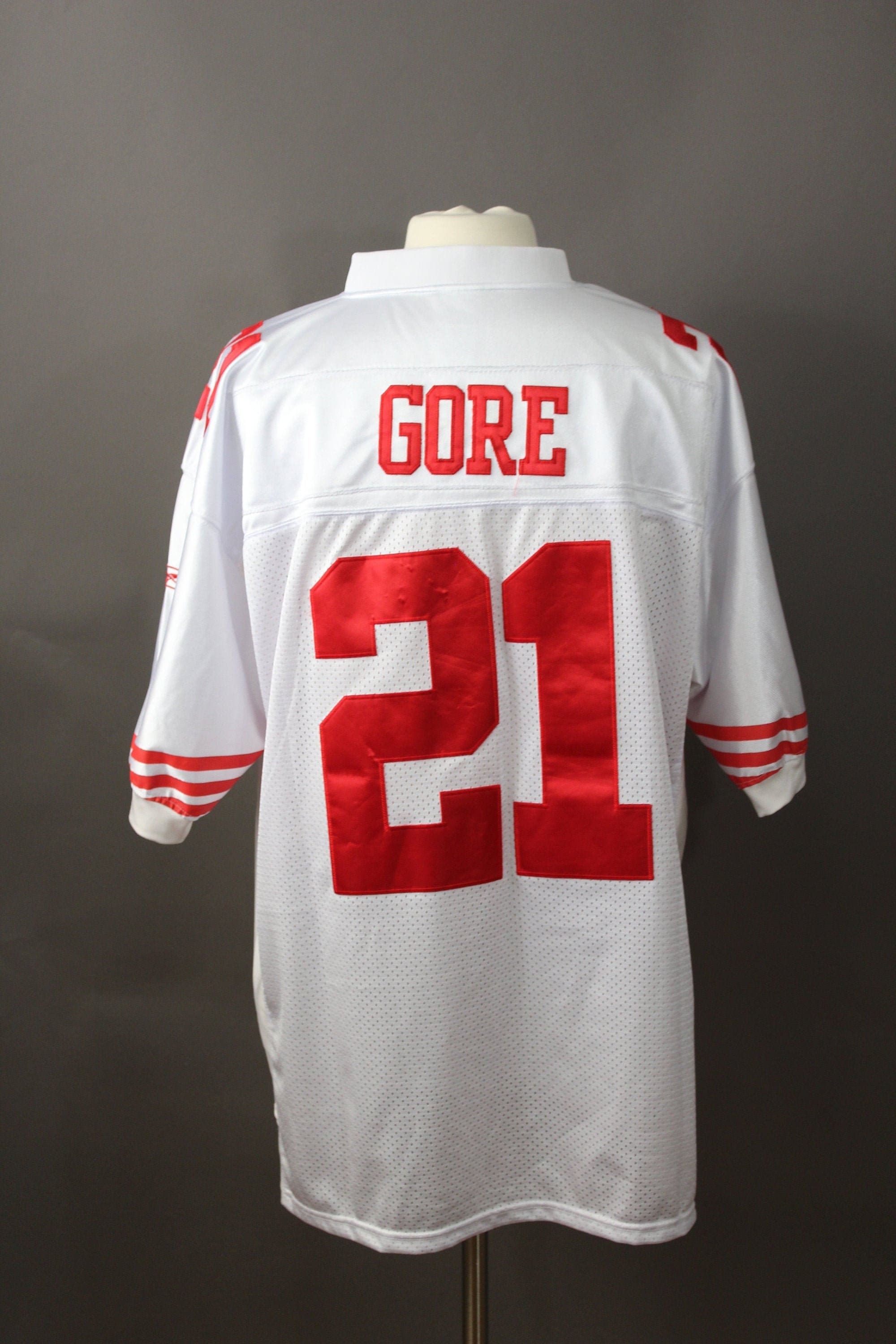 Vintage 49ers Reebok Frank Gore 21 White Sewn Patch Jersey. Size 54 XL. Gogovintage. Free Shipping Etsy