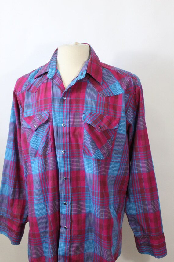 80's Panhandle Slim Western Shirt. Snap Button. V… - image 2