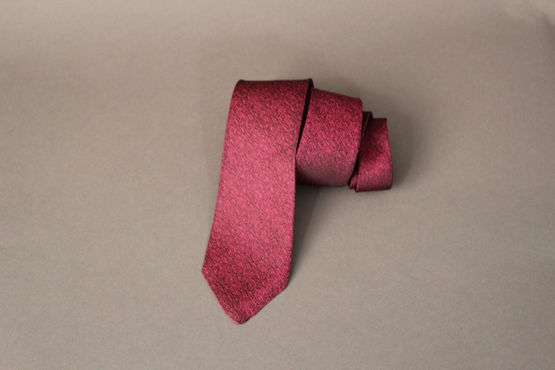 Vintage 60s Tie. Red Black Pattern Tie. Silk Tie. VLV. Swing - Etsy