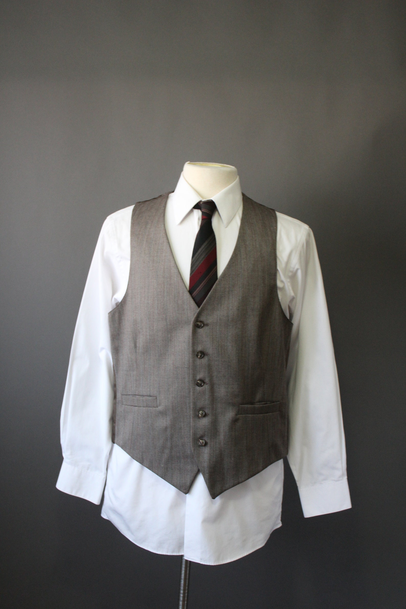 Mens Light Brown Wool Vest. Suit Vest. Dress Vest. Office | Etsy