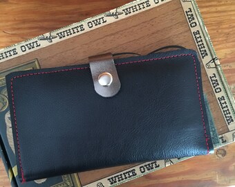 Leather Device Case/phone wallet Black