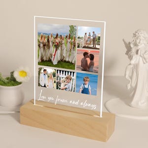 Personalized Photo LED Night Light: Custom Memorial Gift