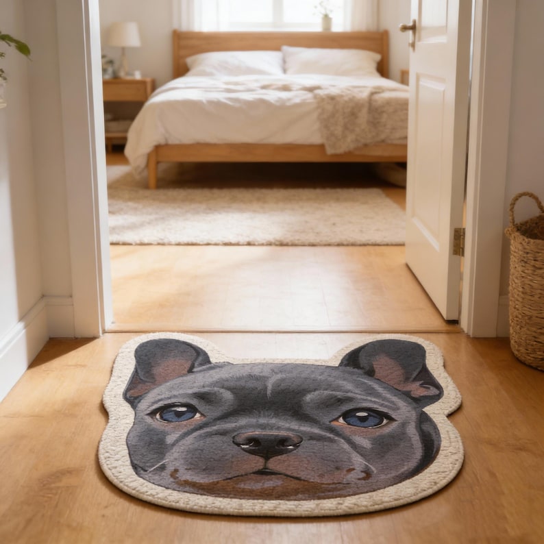 Custom Pet Portrait Mat for Dog/Cat,Personalized Pet Mat,Custom Dog Portrait, Animal Rug, Pet Carpet, Gifts for Pet, Pet Lover Birthday Gift image 4