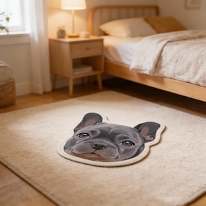 Custom Pet Portrait Mat for Dog/Cat,Personalized Pet Mat,Custom Dog Portrait, Animal Rug, Pet Carpet, Gifts for Pet, Pet Lover Birthday Gift image 12