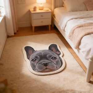Custom Pet Portrait Mat for Dog/Cat,Personalized Pet Mat,Custom Dog Portrait, Animal Rug, Pet Carpet, Gifts for Pet, Pet Lover Birthday Gift image 11