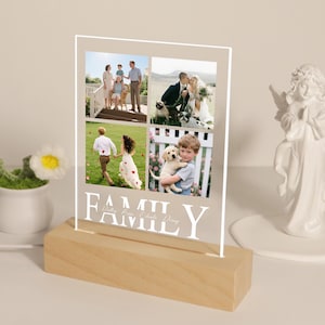 Personalized Photo Night Light: Custom LED Lamp, Unique Family Gift