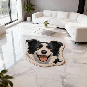Custom Pet Portrait Mat for Dog/Cat,Personalized Pet Mat,Custom Dog Portrait, Animal Rug, Pet Carpet, Gifts for Pet, Pet Lover Birthday Gift image 10