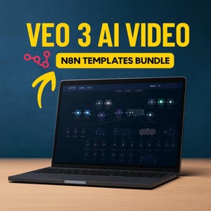 AI Video Automation Templates VEO 3 + N8N | No-Code JSON Workflows | Auto Video Creation & Editing Bundle