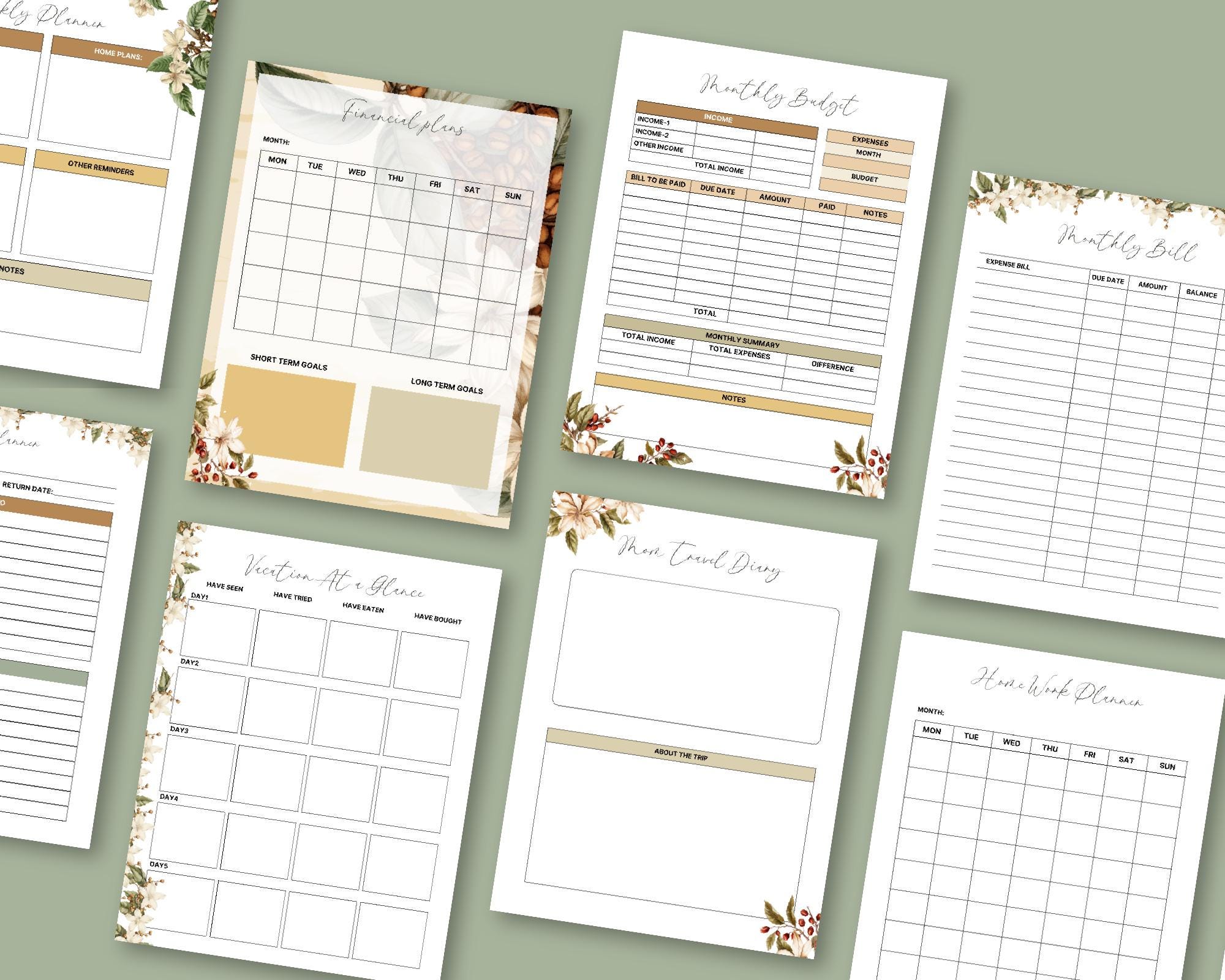 2025 Busy Mom Planner Printable – Family Organizer (PDF) - Etsy