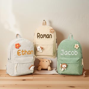 Embroidered Toddler BookBag,Back To School Gift,Custom Toddler Backpack,Personalized Kid Backpack With Name,Birthday Gift for Kid,School Bag