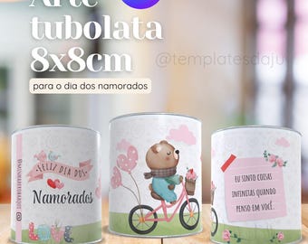 Etiqueta de arte para San Valentín, 26x8cm, editable en Canva, lindo archivo de San Valentín para imprimir, empaque delicado, personaliza