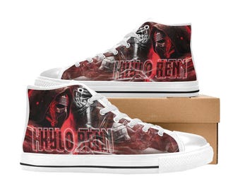 Kylo Ren High Top Shoes Custom Canvas Sneakers for Kids or Adults