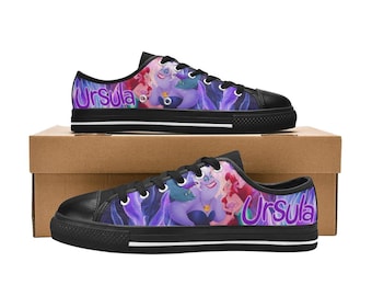 Ursula Low Top Shoes Custom Canvas Sneakers Unisex for Kids or Adults