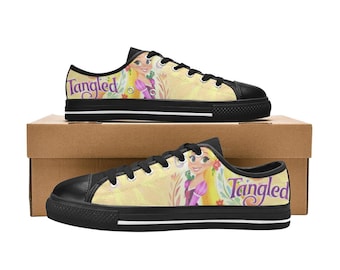 Tangled Princess Rapunzel Low Top Shoes Custom Canvas Sneakers