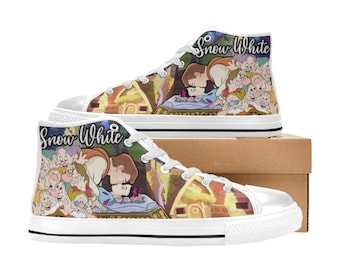 Schneewittchen High Top Schuhe Benutzerdefinierte Canvas Sneakers