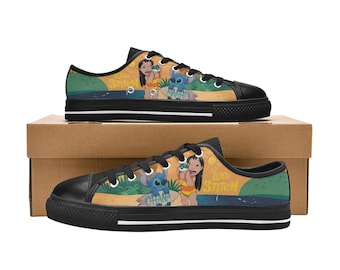Lilo & Stitch Low Top Shoes Custom Canvas Sneakers