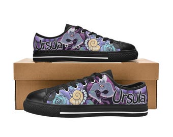 Ursula Low Top Shoes Custom Canvas Sneakers Unisex for Kids or Adults