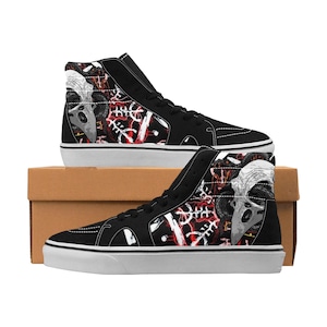 Hoge sneakers Plague Doctor Gothic Dark Art schoenen