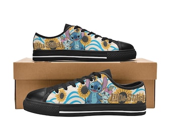 Lilo & Stitch Low Top Shoes Custom Canvas Sneakers for Kids and Adults