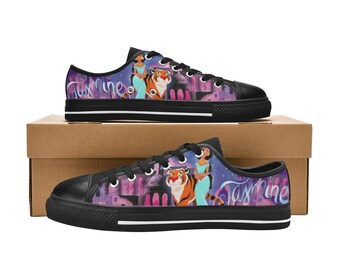 Aladdin Jasmine Low Top Shoes Custom Canvas Sneakers for Men, Women and Kids