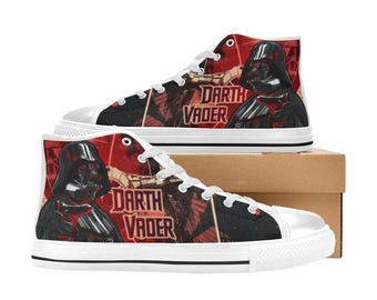 Darth Vader High Top Shoes Custom Canvas Sneakers for Kids or Adults