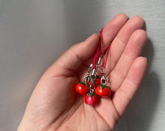 tomato keyring *handmade*