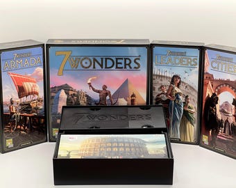 7 Wonders 2nd Edition Storage/Insert/Organizer (Cities, Armada, Leaders Expansion Supported)