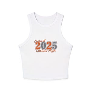 Class of 2025 Tank Top: Customized High School Graduation Apparel