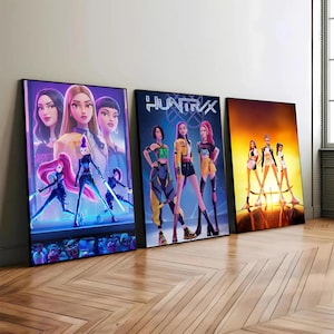 KPop Demon Hunters Movie 5 Poster Sur Toile Décoration Murale