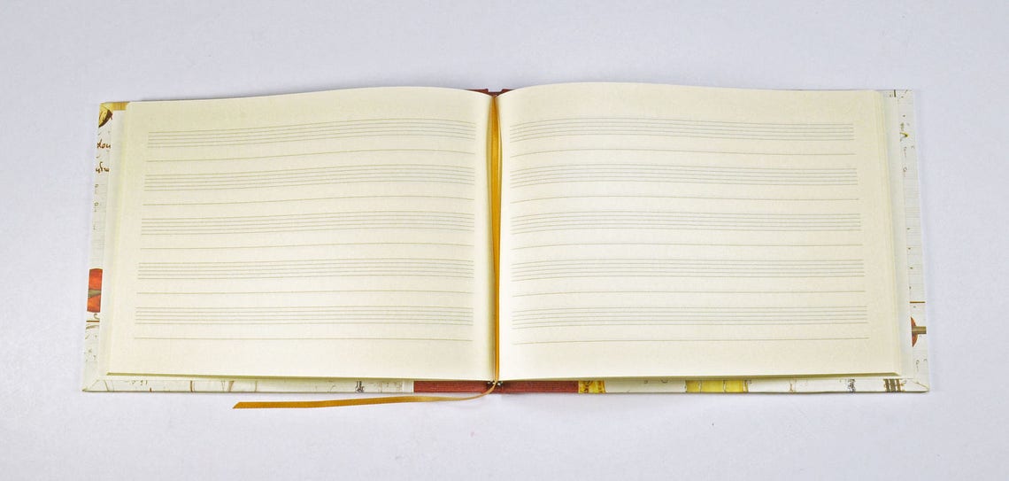 Music Journal Modern Music Etsy