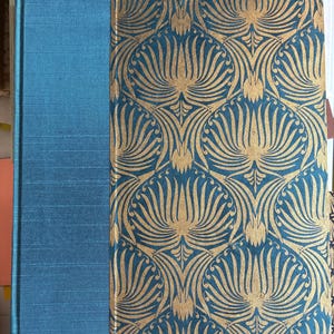 Fotoalbum blauw en goud, medium staand, 30 pagina&#39;s