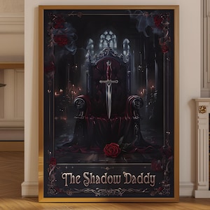 Impressão digital "The Shadow Daddy" | Arte de cartas de tarô, livraria, impressão de livros de fantasia, inspirada em tarô, arte de parede para impressão, presente para amantes de livros