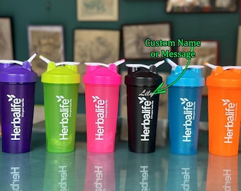 Custom Name Herbalife Shaker Flasche: Tragbarer Protein Mixer