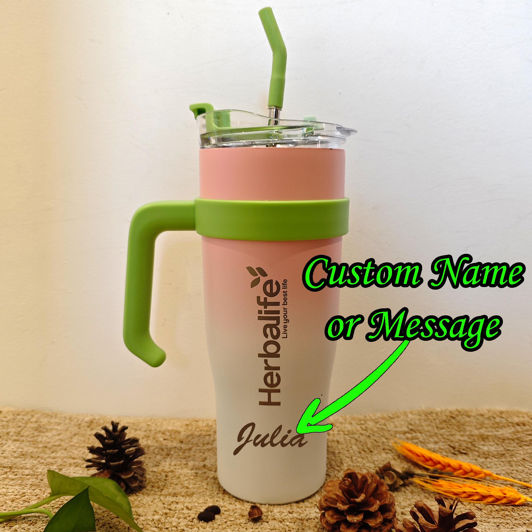 Personalized Herbalife Tumbler: 1180ml Gradient Insulated Travel