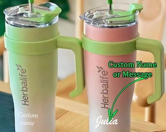 Individueller Name Herbalife Becher: Thermobecher mit 40 Unzen Farbverlauf