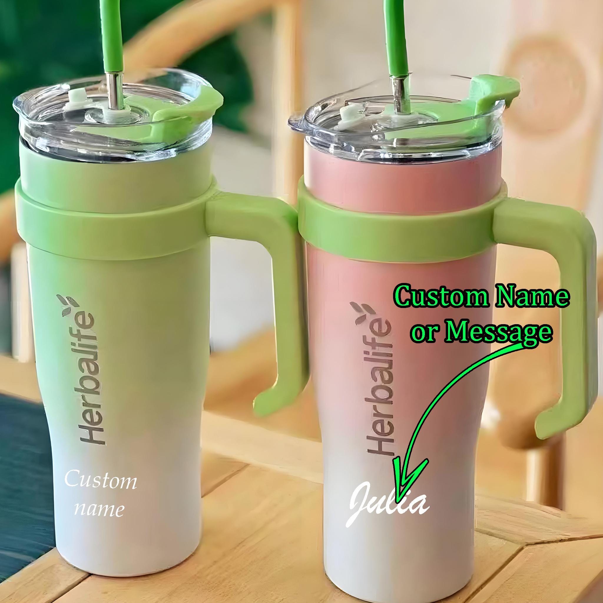 【もこもこ様】HERBALIFE 2本セット｜リピーター様割◎ Custom Name Herbalife Tumbler: 40oz Gradient Insulated Travel Mug
